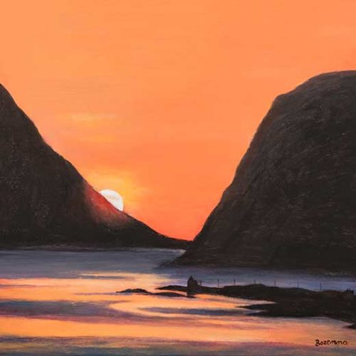 Sunset in The Fjord - Bozenna Pedersen