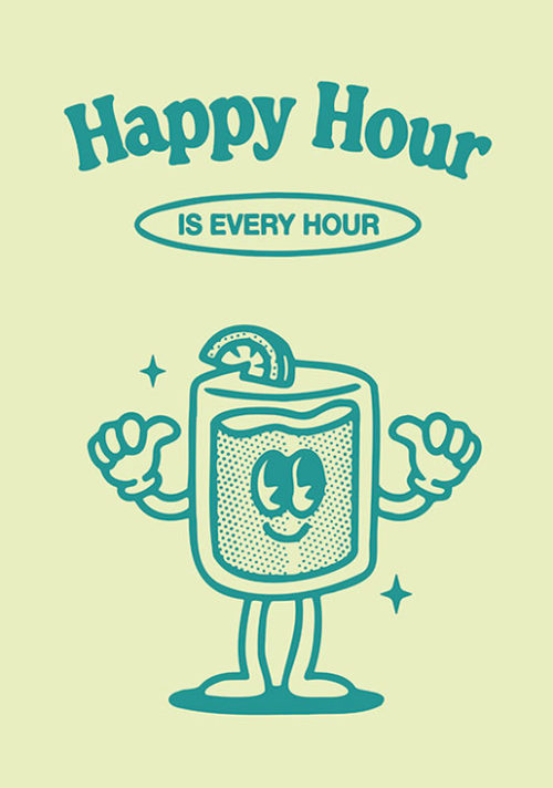 Happy Hour - Teal - Magnus Myhre