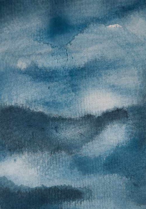 Aquarelle Meets Pencil - Ink CLOUDS - Studio Nahili