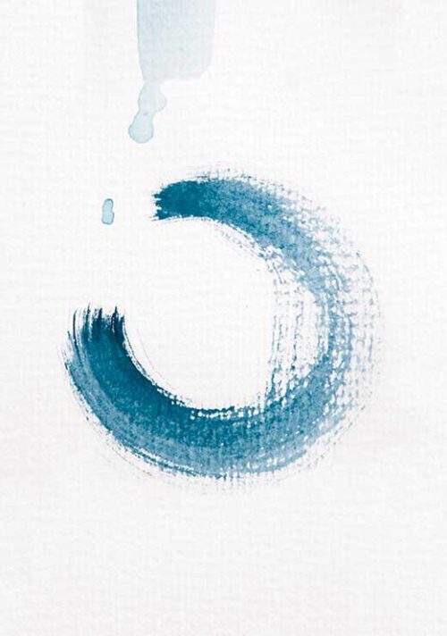 Aquarelle Meets Pencil - Circle - Studio Nahili