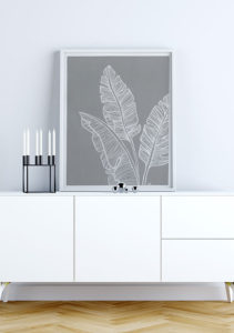 Banana Leaves BW - Agave Designs