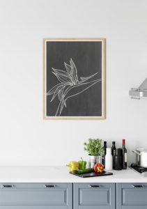 Bird of Paradise BW - Agave Designs